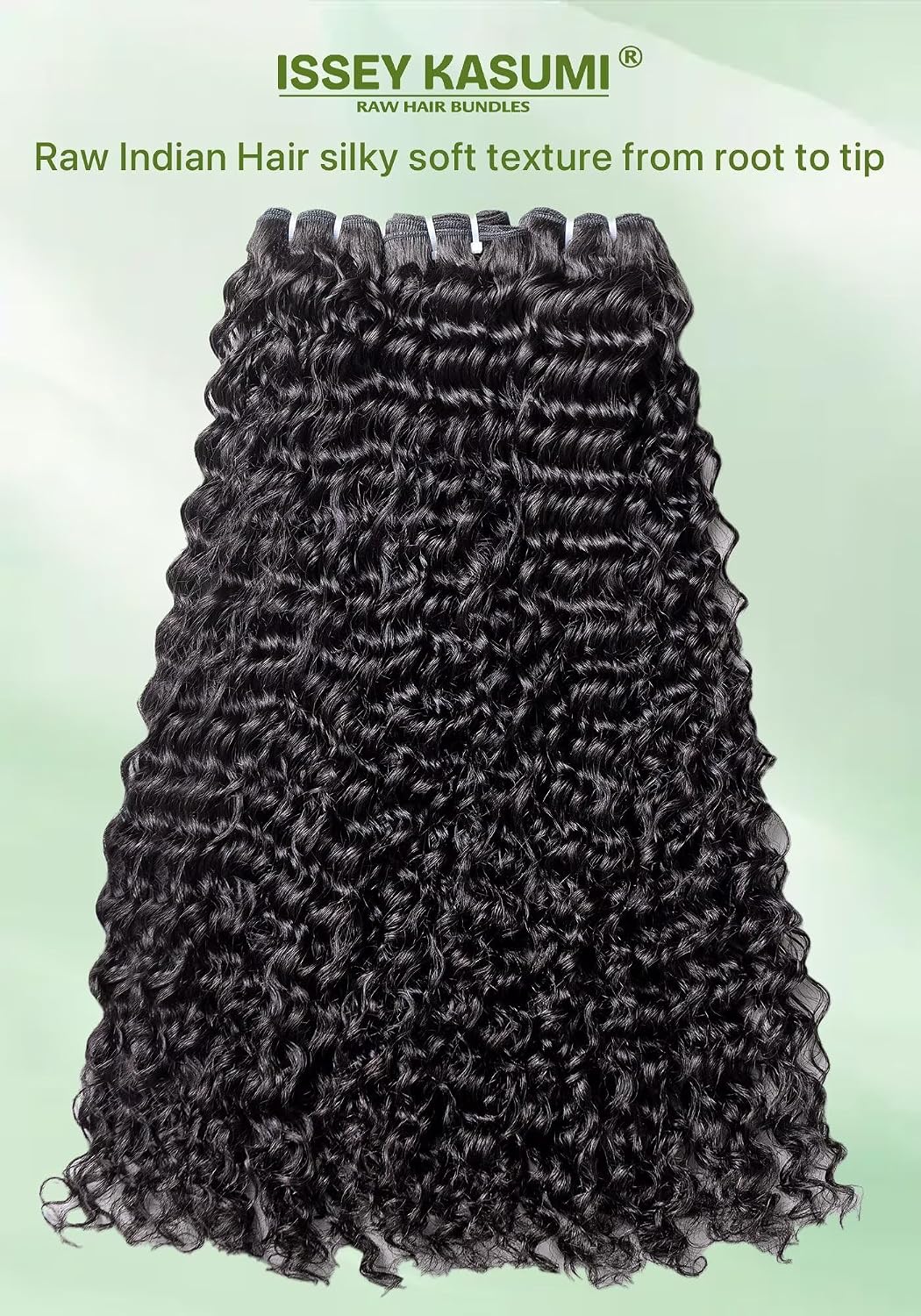 Deep Wave Bundles Human Hair,100 Unprocessed Indian Raw Hair 3 Curly Bundles(14 14 14 Inch),Triple The Lifespan Over Regular Virgin Hair,No Tangle,No Shedding,Keep Soft and Silky After Multiple Washes