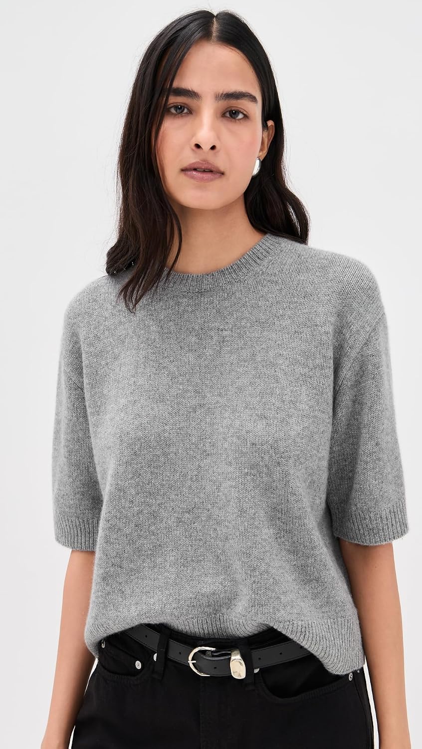 Theory Women's Crop Cashmere Tee