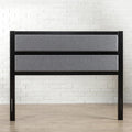 Zinus Jessica Upholstered Metal Headboard, Easy Assembly, Queen, Grey