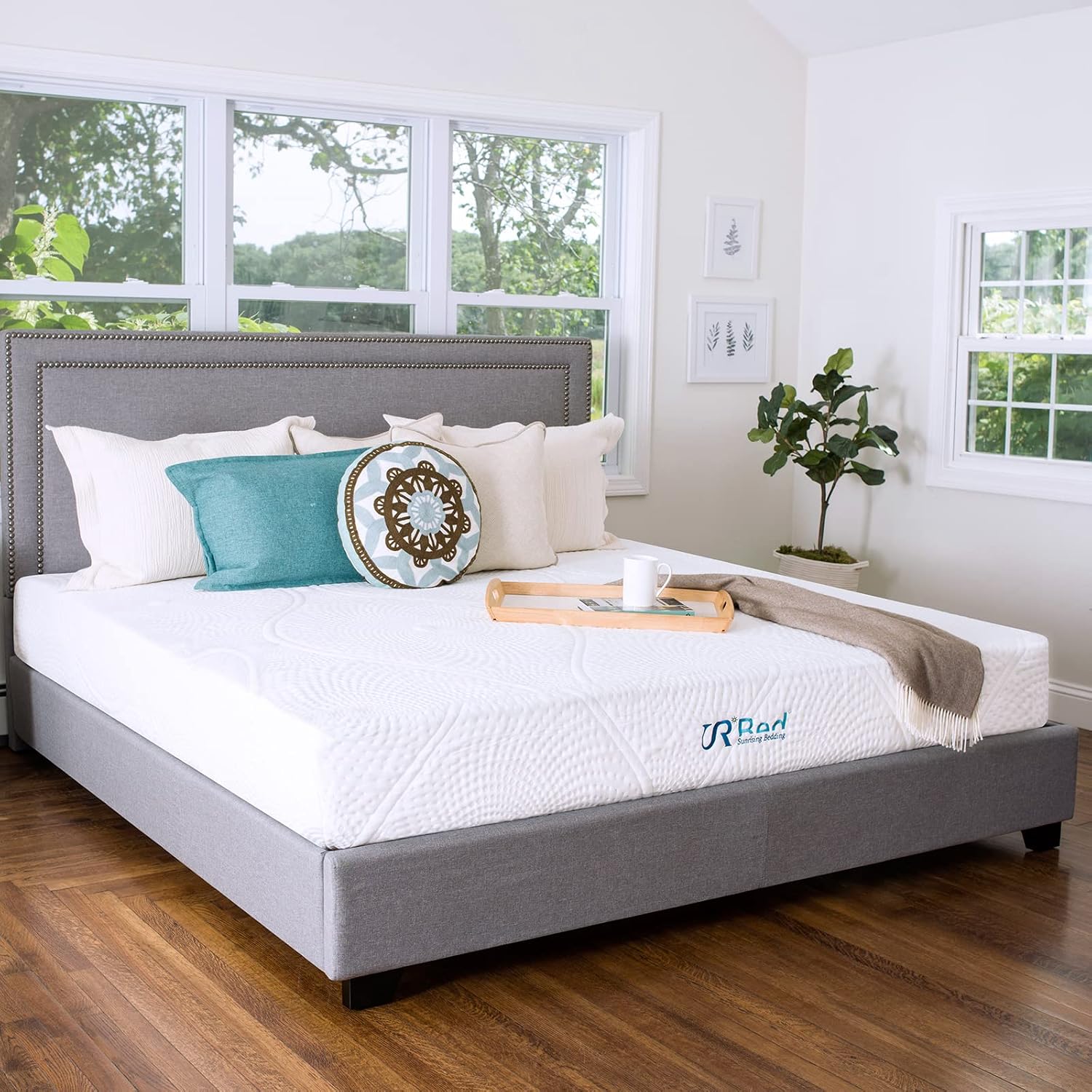 Queen Size Mattress, 8 Inch Memory Foam Queen Bed Mattresses in a Box, Non Toxic Mattress Breathable Comfortable for Pressure Relief, Fiberglass Free, CertiPUR-US,120 Nights Trial