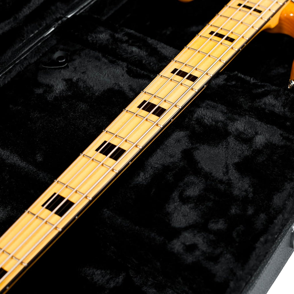 Gator Cases Hard-Shell Wood Case for Electric Bass Guitars, Fits Fender Precision/Jazz Bass, & More (GWE-BASS)