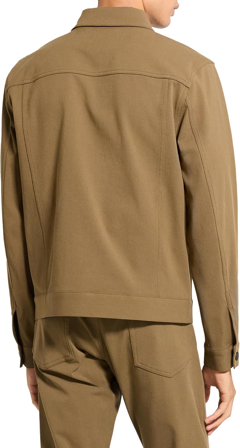 Theory Men's River Jacket in Neoteric Twill, Duffle, M
