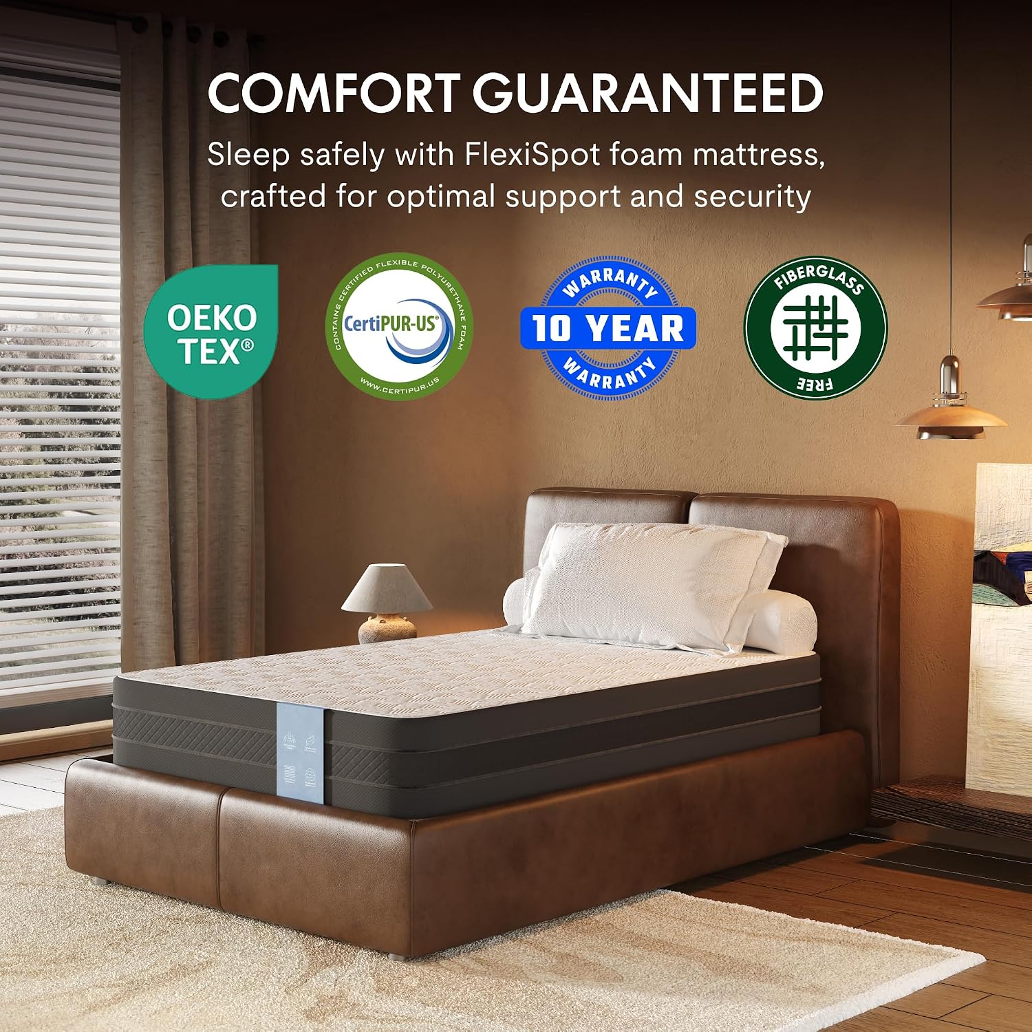 FLEXISPOT S2E-PRO Adjustable Bed Frame Base Twin XL with 12-Inch Cooling Gel Memory Foam Mattress, Head and Foot Incline, Zero Gravity, One-Touch Flat, 2 Memory Settings, Wireless Remote, Flashlight