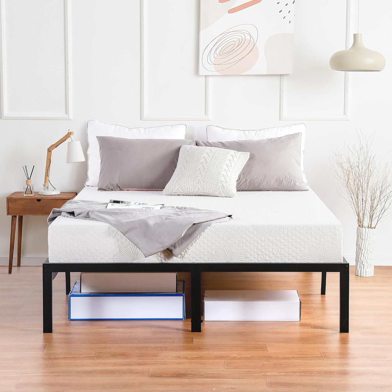 PrimaSleep Full Mattress, 9 Inch Gel Memory Foam Mattress, Gel Infused for Comfort and Pressure Relief, CertiPUR-US Certified, Bed-in-a-Box, Medium Firm, Full Size