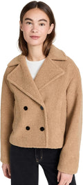 Theory Women's Faux Fur Peacoat