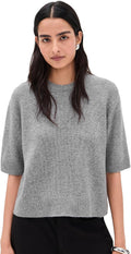 Theory Women's Crop Cashmere Tee