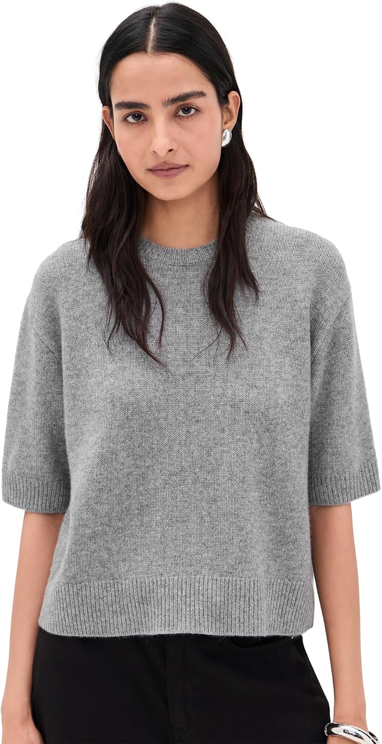 Theory Women's Crop Cashmere Tee