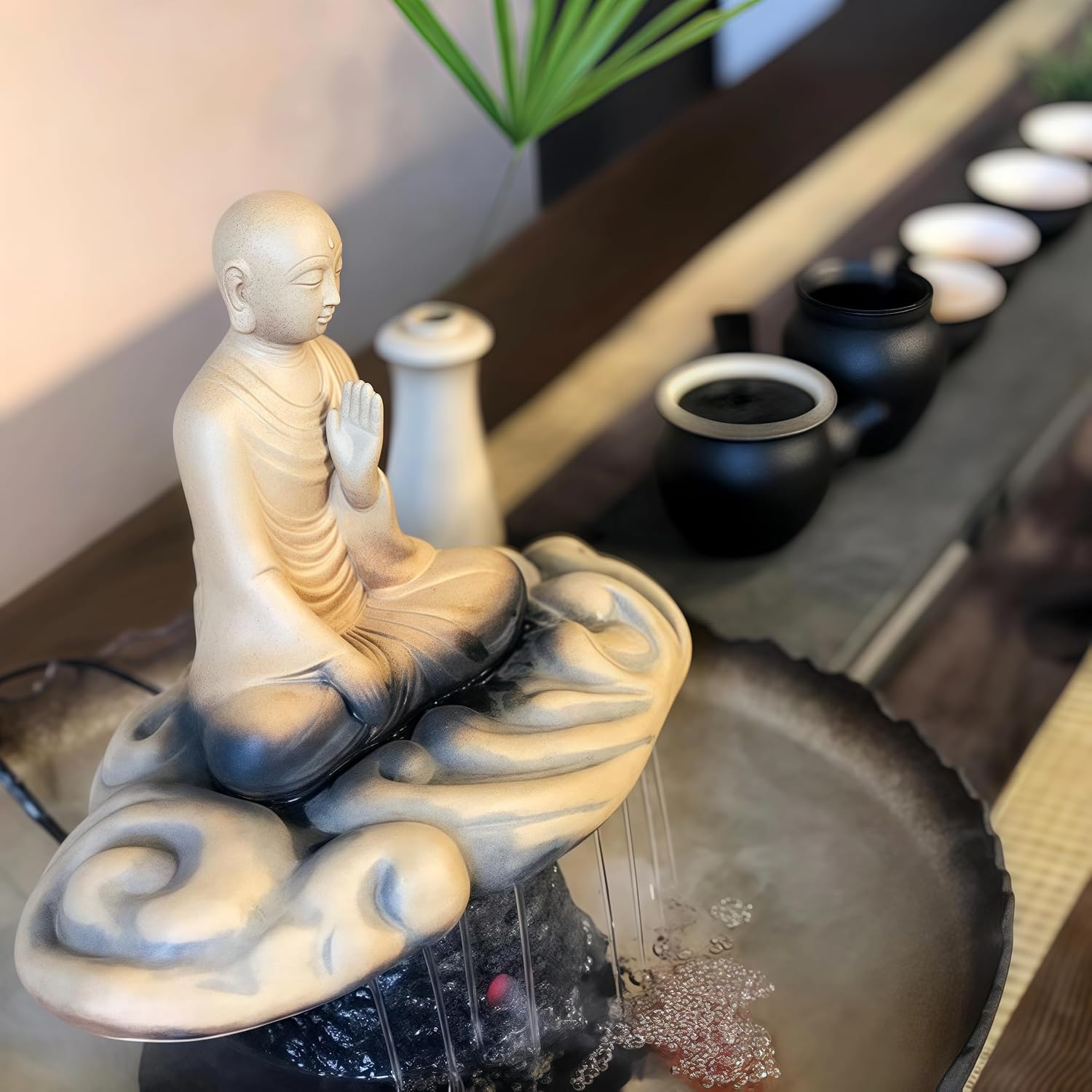 Tabletop Fountains, Water Fountain Indoor, Buddha Statue for Home/Indoor/Outdoor, Buddha Decor & Gifts, Buddah, Buda, Budda, Buddhas, Chinese Decor & Gifts, Feng Shui