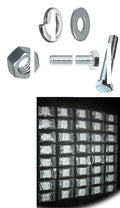 Metric Coarse Thread Bolt Nut & Washer Assortment Kit 660 Pieces Grade 10.9/8 Hardware Fastener Kit Set RV8841S