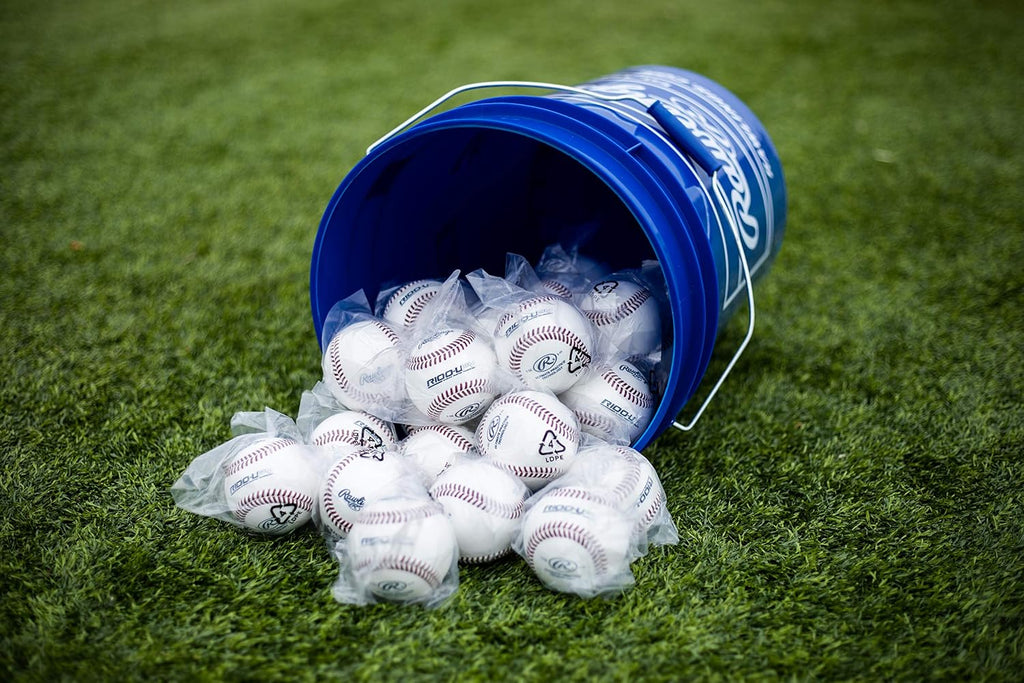 Rawlings | Ultimate Practice Baseballs | Youth/High School/College | Added Lifespan + Weather Resistant | Dozen & Bucket Options