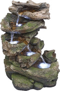 Design Toscano Mesquite Falls Illuminated Garden Fountain, 12.5 x 10 x 17.5