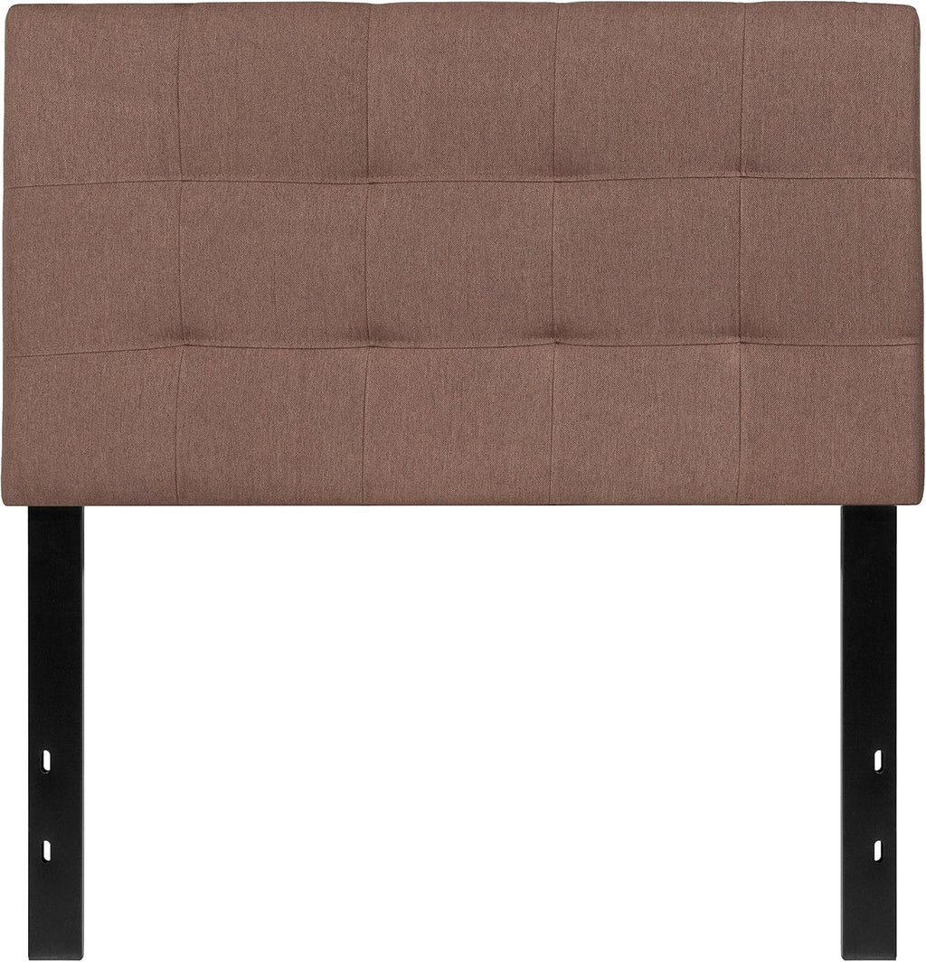 Flash Furniture Bedford Tufted Upholstered Twin Size Headboard in Camel Fabric