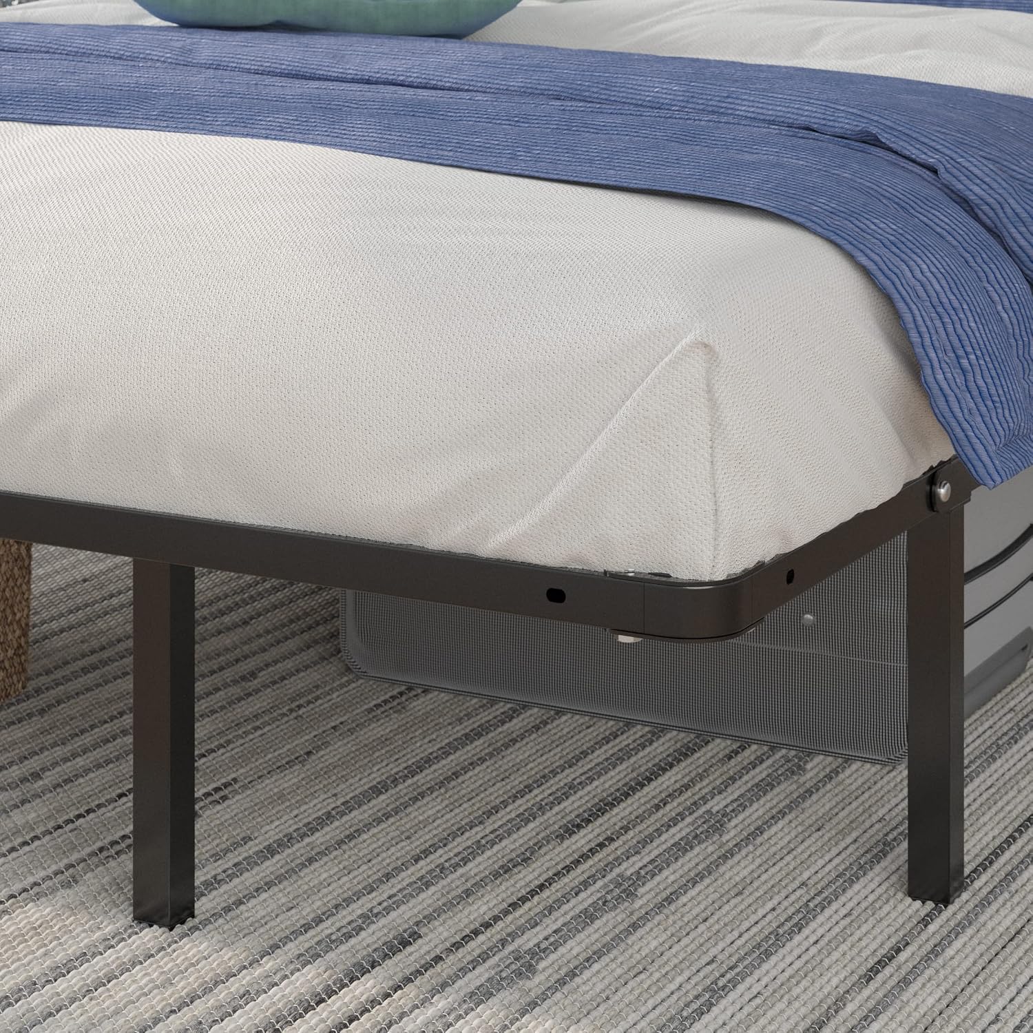 Sleep Master MyEuro Smartbase/Wooden Slats Mattress Foundation, Queen