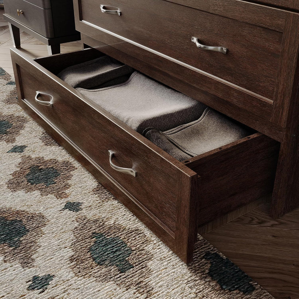 AFI, Northfield Murphy Bed Chest Twin XL with 6' Mattress, Storage Drawer & Built-in USB Charger, Burnt Amber