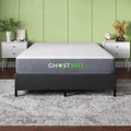 GhostBed Classic 11 Inch Memory Foam Mattress with Metal Platform Bed Frame Foundation with Slat Support Bundle - Medium Firm Feel - CertiPUR-US Certified - Twin