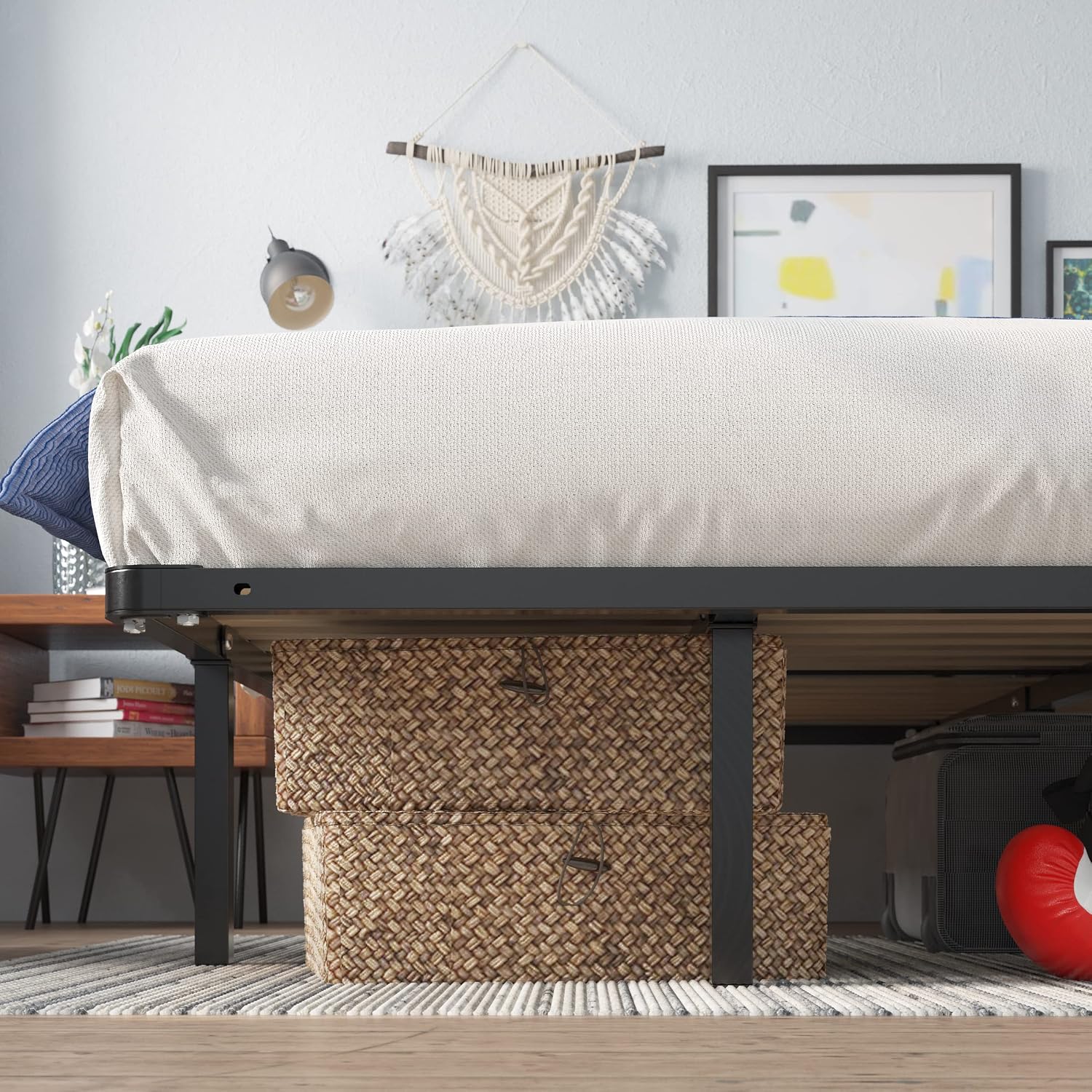 Sleep Master MyEuro Smartbase/Wooden Slats Mattress Foundation, Queen