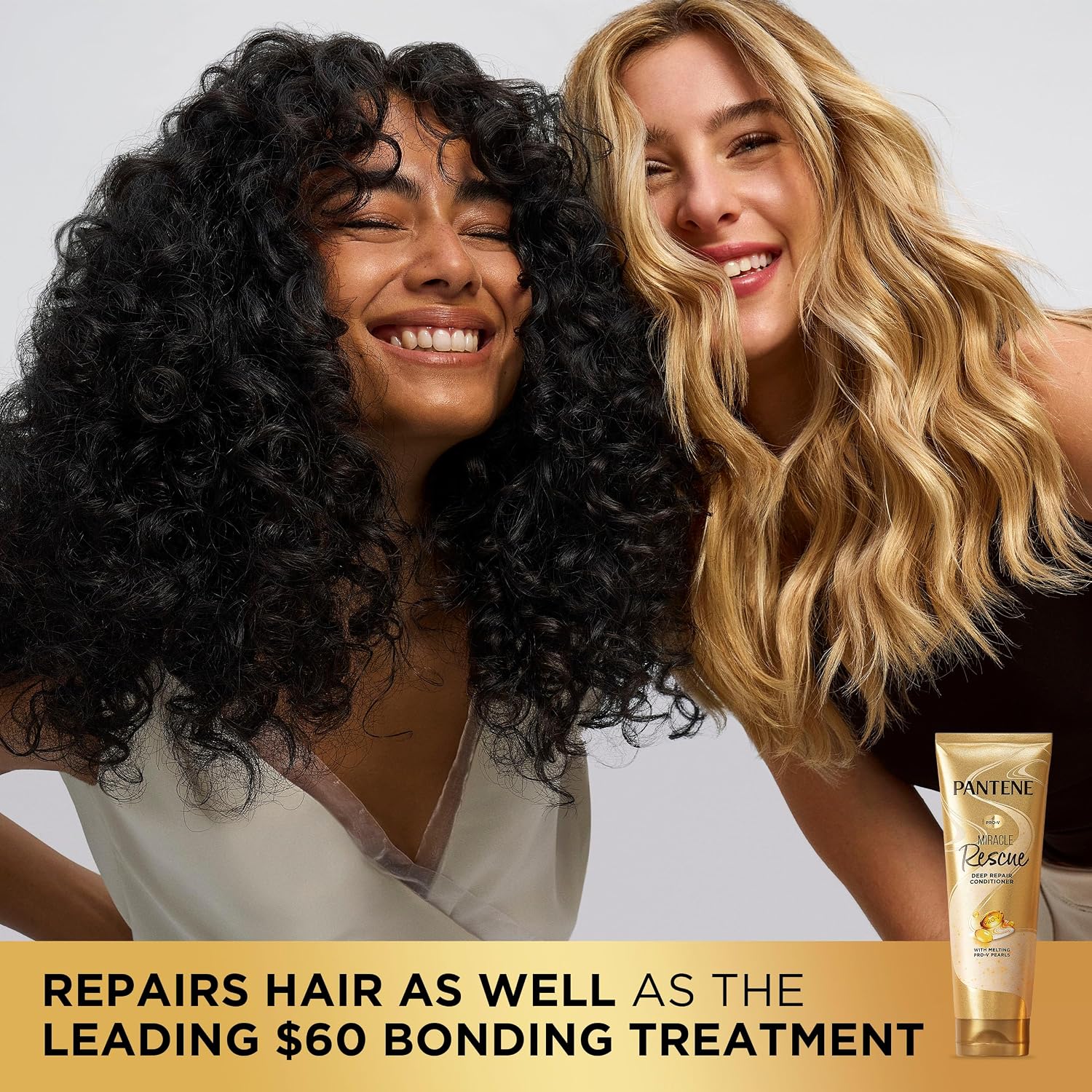 Pantene Miracle Rescue Deep Conditioner with Melting Pro-V Pearls - For Dry,Damaged,or Color-Treated Hair - Intense Moisture & Repair - 8.0 Oz,(Pack of 12)