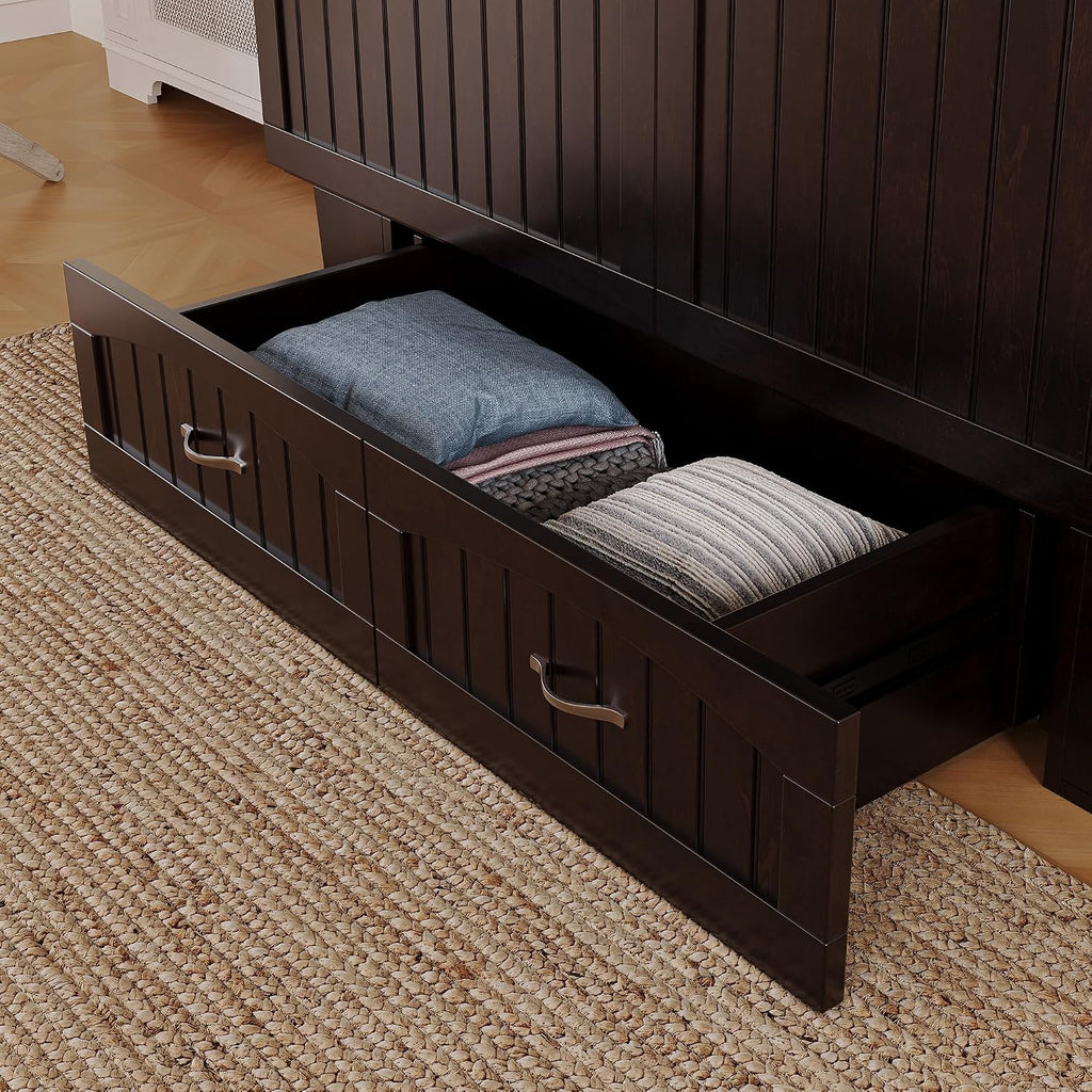 AFI Nantucket Murphy Bed Chest, Queen, Espresso