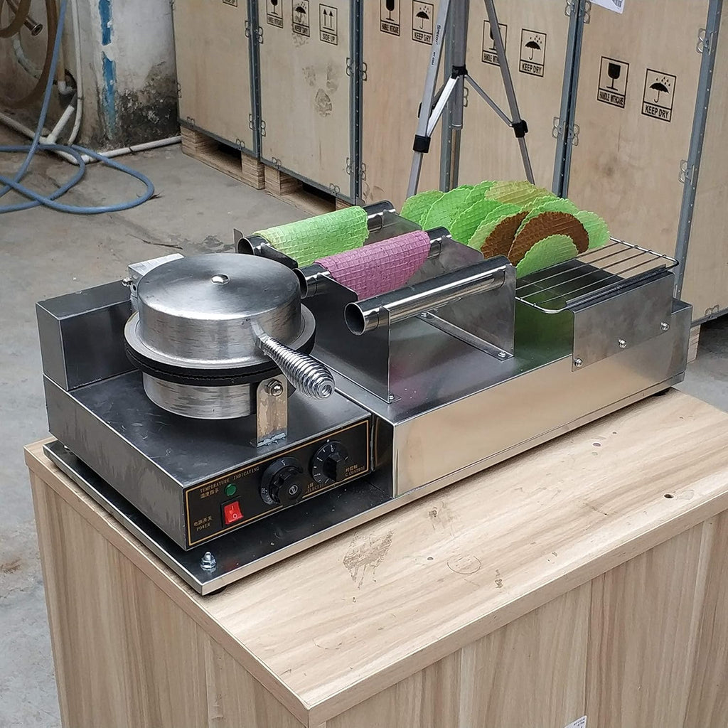 Kolice Commercial Taco Rolling Machine/taco maker/taco machine/no-stick waffle machine/Cucina Pro Tortilla Maker/Flour Corn Taco machine/tortilla maker machine with taco holder