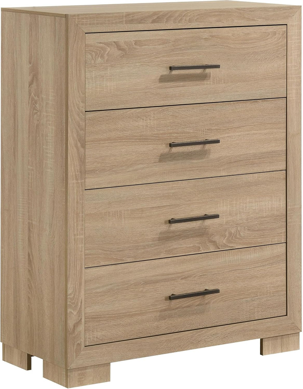 Coaster Home Furnishings - Arielle - Wood - 5-Piece Bedroom Set with Storage Bed, Tufted Headboard, Bookcase Panels and Transitional Style - Bedroom - Eastern King Size - Light Oak - 223111KE-S5