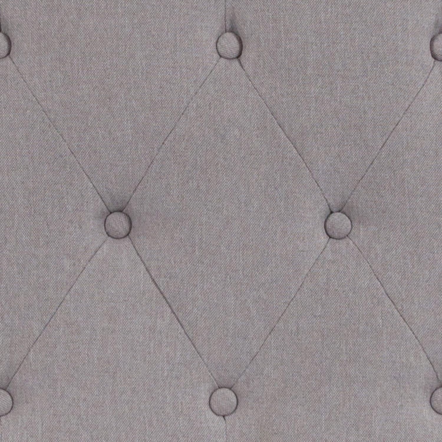 Flash Furniture Cambridge Tufted Upholstered Queen Size Headboard in Light Gray Fabric