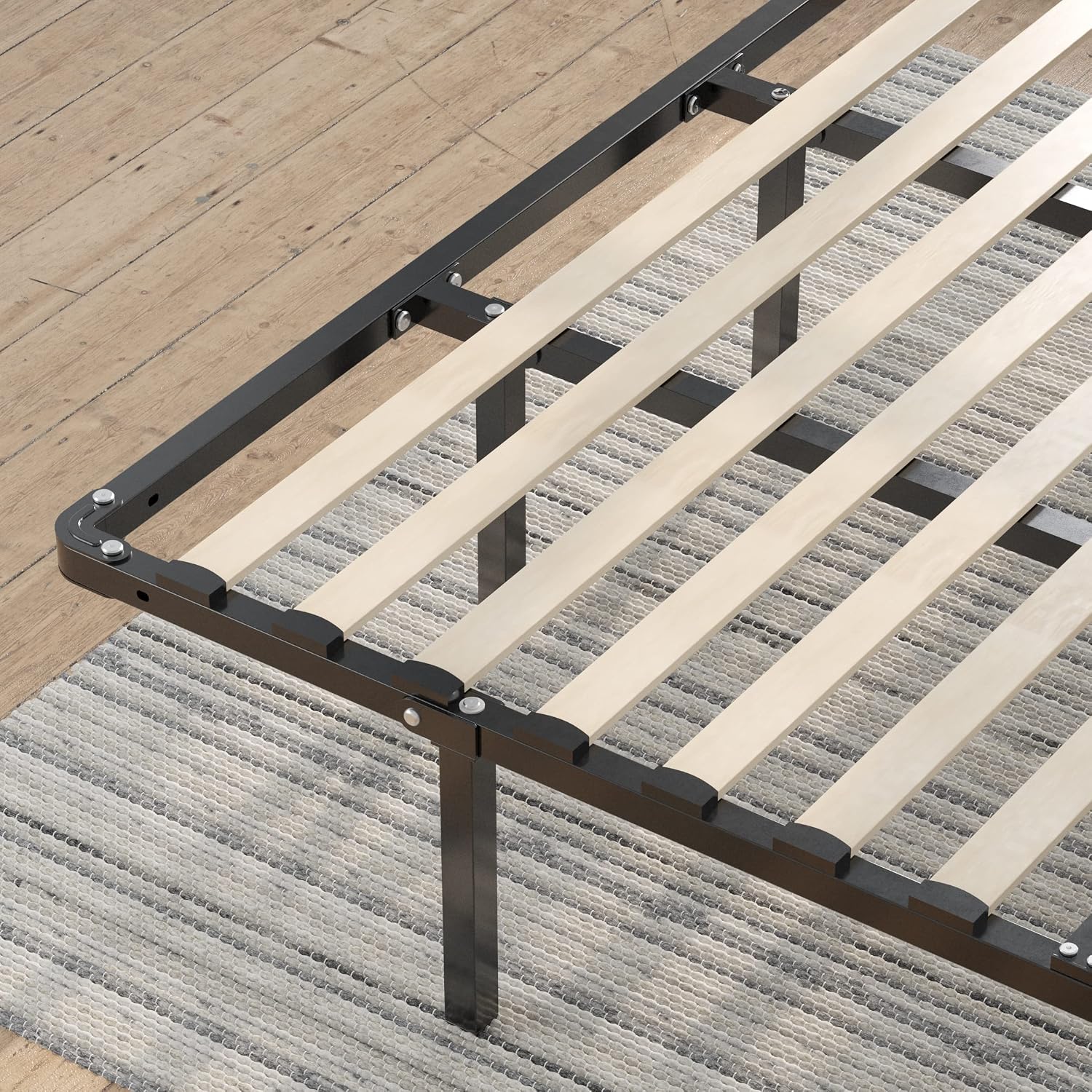 Sleep Master MyEuro Smartbase/Wooden Slats Mattress Foundation, Queen