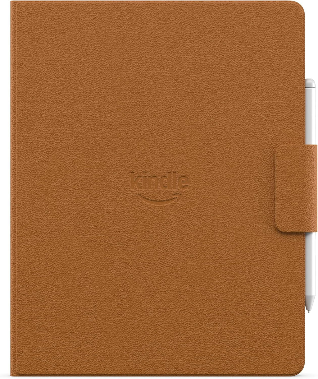 Introducing Amazon Kindle Scribe Executive Folio Cover with Magnetic Attach, Sleek Protective Case - Premium Leather