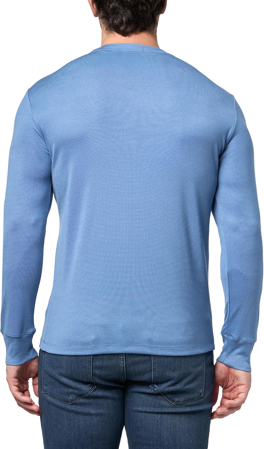 Theory Men's Essential Tee in Anemone Milano, Blue Lake, M