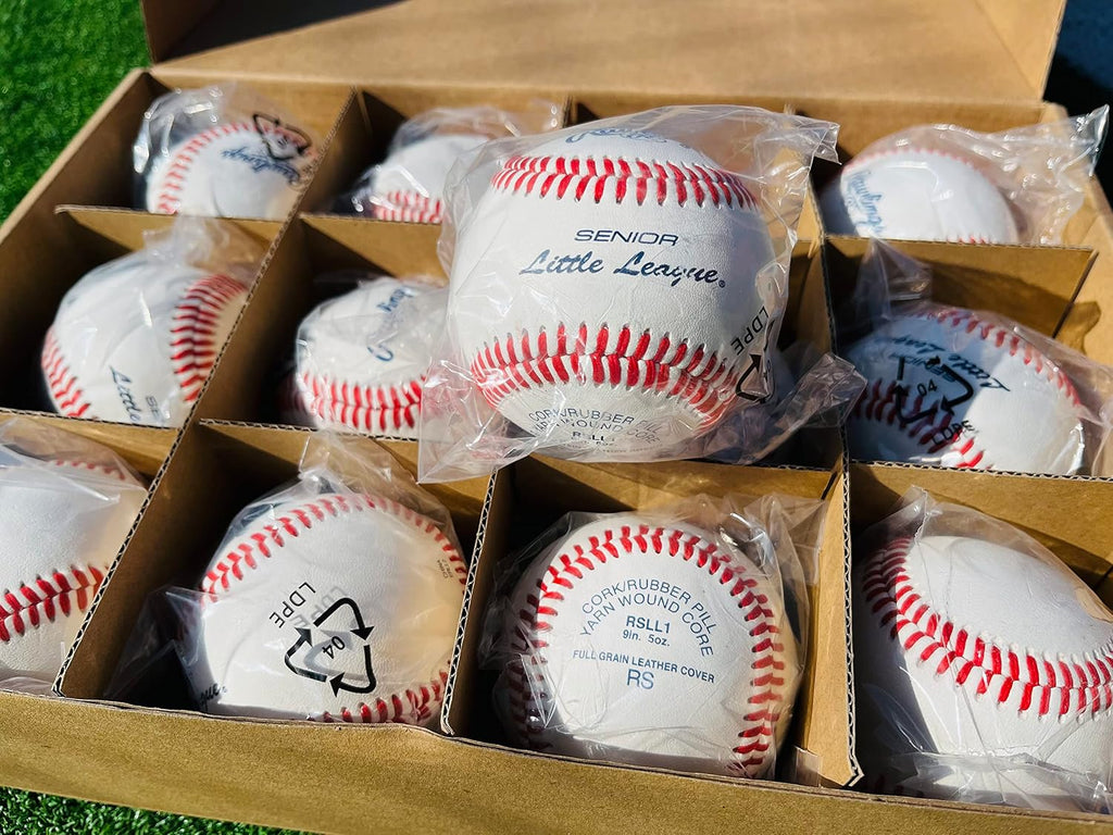 Rawlings | Senior Little League Baseballs | Competition Grade | RSLL1 | Youth/14U | 12 Count