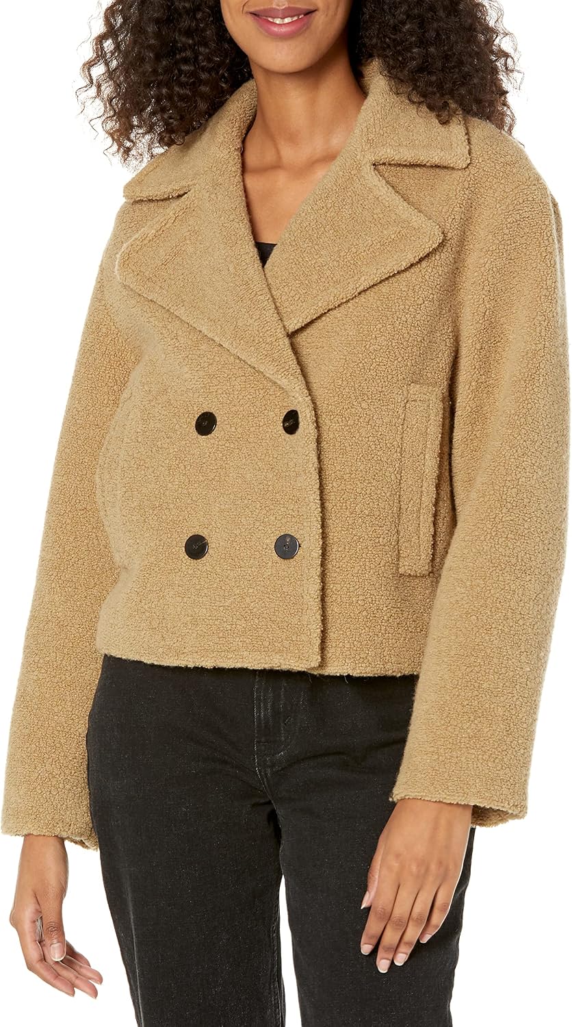 Theory Women's Faux Fur Peacoat