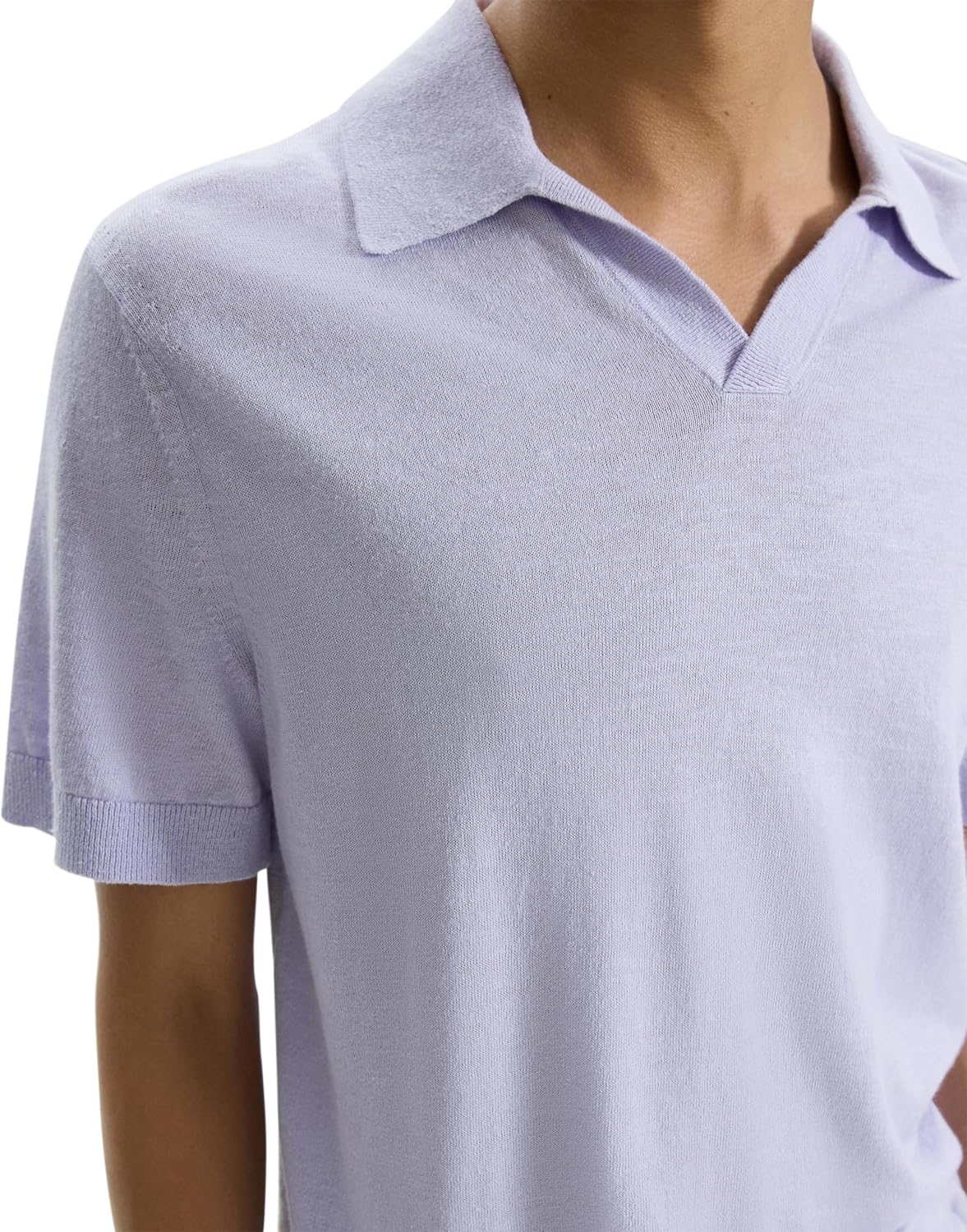 Theory Men's Brennan Polo in Pacific Linen