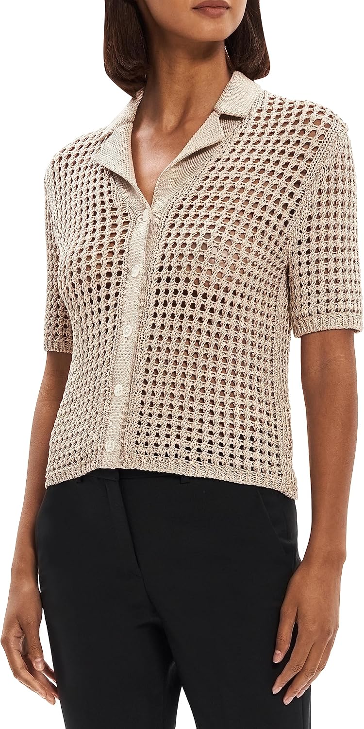 Theory Women's Shrunken Camp Shirt