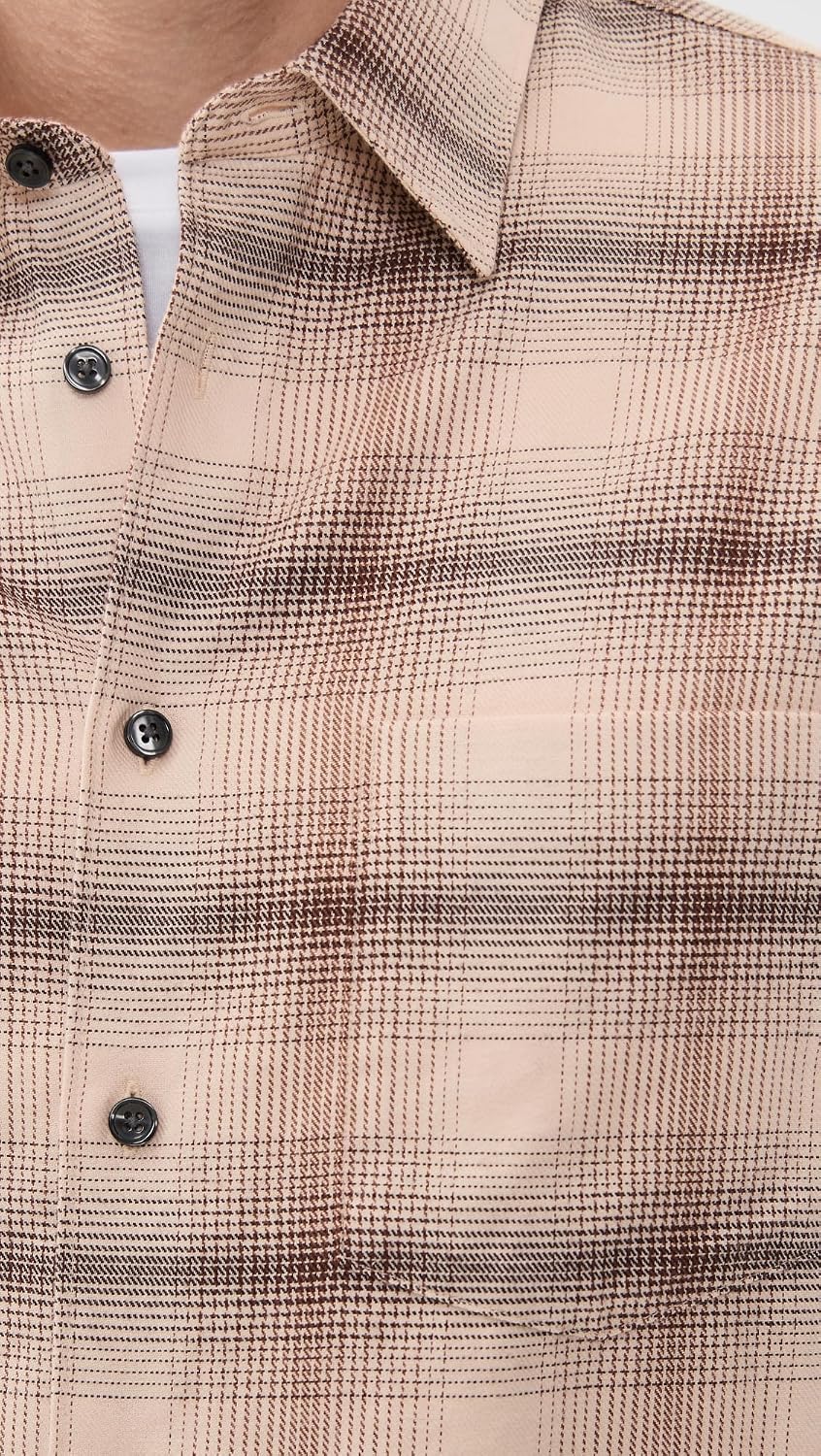 Theory Men's Faded Check Weekend Shirt