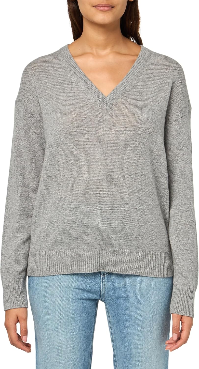 Theory Women's Long Sleeve V-Neck Cashmere Pullover Sweater
