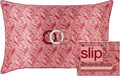 Slip Maude Queen Pure Silk Pillow Case with Silk Scrunchies Set - 100% Pure 22 Momme Mulberry Silk - Queen Size Standard Pillow Case & Scrunchies
