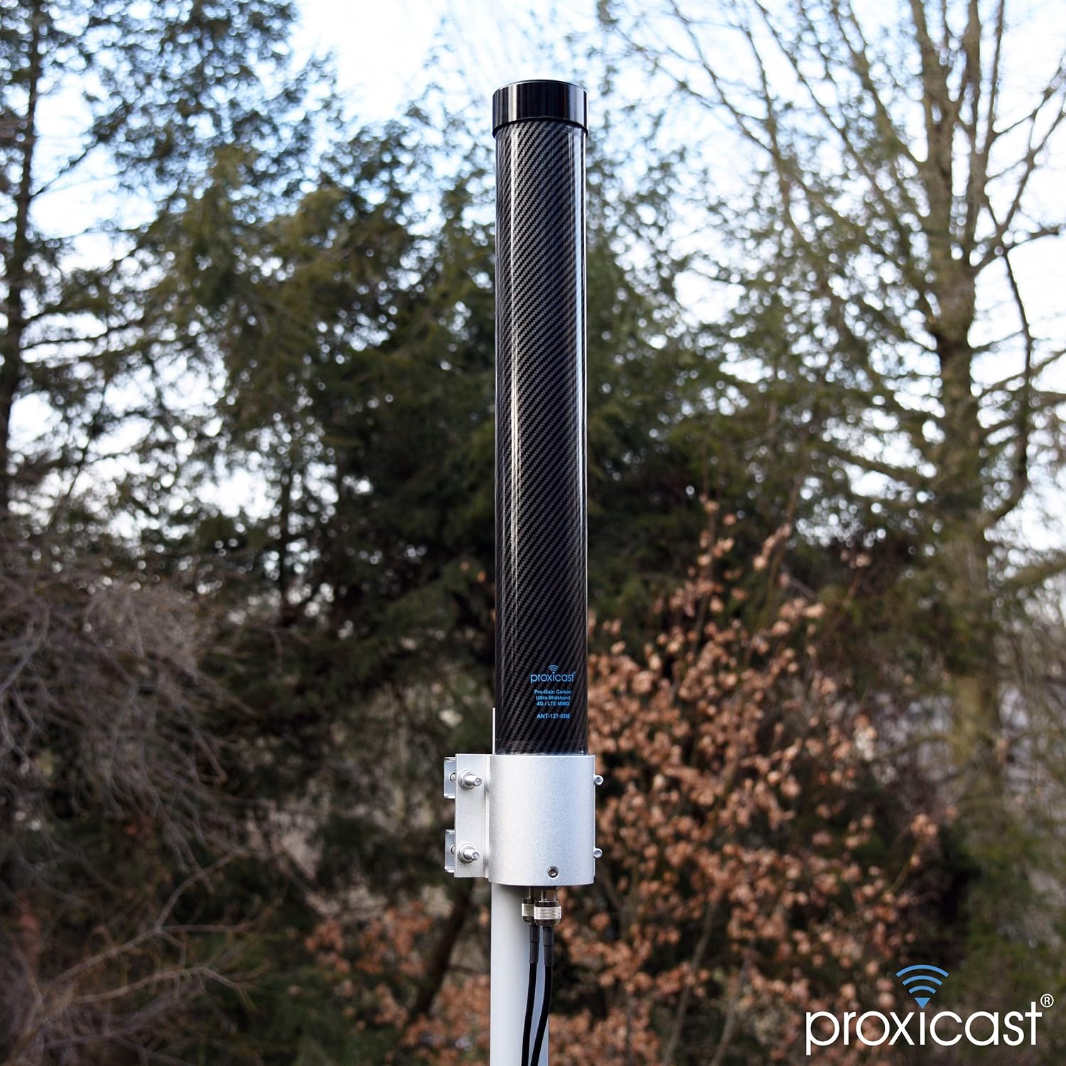 Proxicast Pro-Gain 4G / 5G MIMO Antenna - Wide-Band Omni-Directional for Cellular Modems & Routers on Verizon, ATT, T-Mobile, Telus, Bell Canada, Rogers, Movistar, Telcel, Claro (ANT-127-05M Carbon)