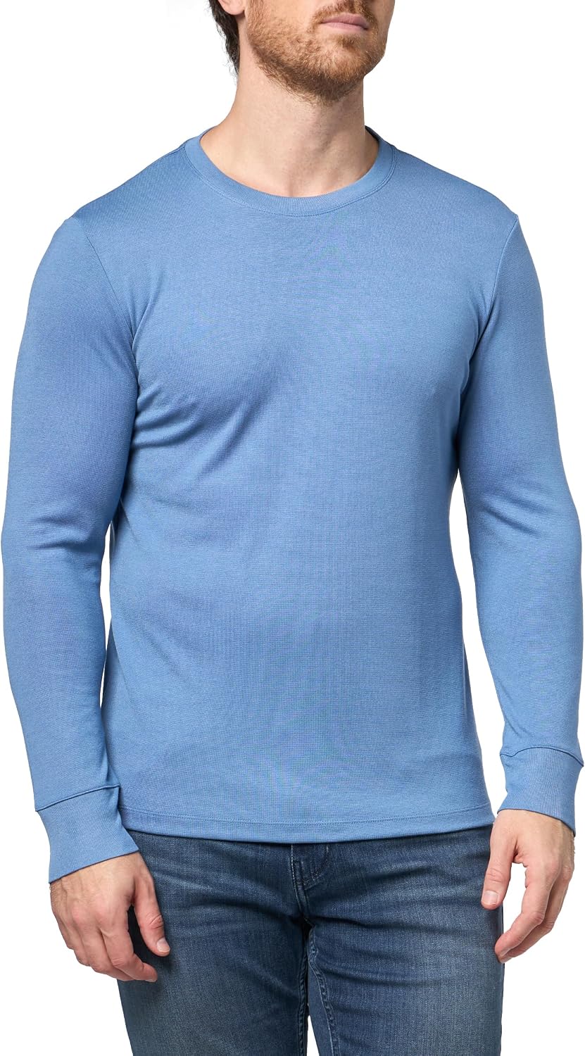 Theory Men's Essential Tee in Anemone Milano, Blue Lake, M