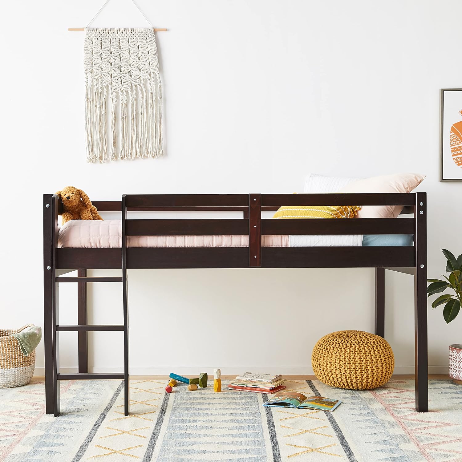 Concord Junior Loft Bed, Twin, Cappuccino