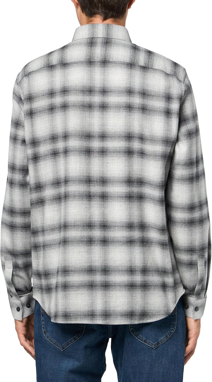 Theory Men's Theory Men's Irving Long Sleeve Button Down Woven in Cotton Soft Plaid