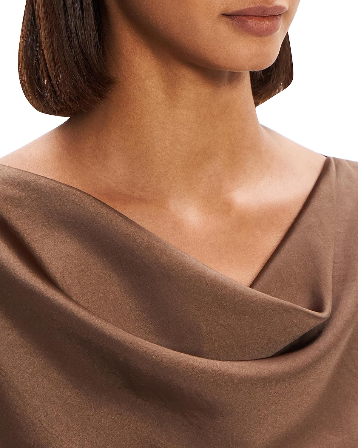 Theory Womens Short Sleeve Cowl TopBlouse