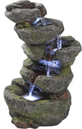 Design Toscano Breakneck Falls Illuminated Garden Fountain, 9 x 11 x 17.5