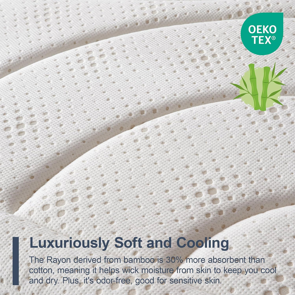 Suiforlun Queen Mattress, 14 Inch Euro Top Gel Memory Foam and Pocket Coils Innerspring Hybrid Mattress Queen with 7 Premium Layers, Targeted Support, Medium Firm, 120 Nights Trial, 60'*80'