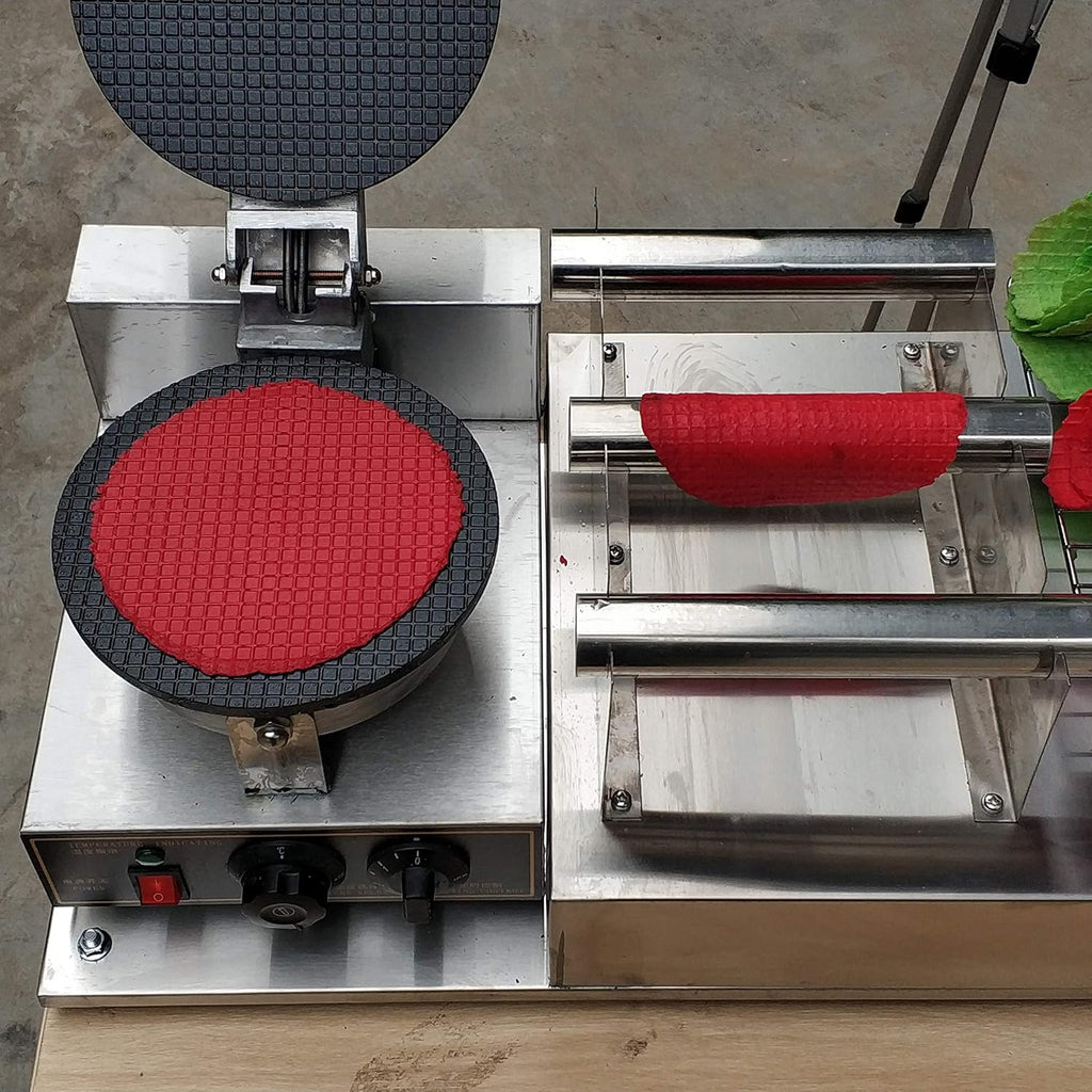 Kolice Commercial Taco Rolling Machine/taco maker/taco machine/no-stick waffle machine/Cucina Pro Tortilla Maker/Flour Corn Taco machine/tortilla maker machine with taco holder