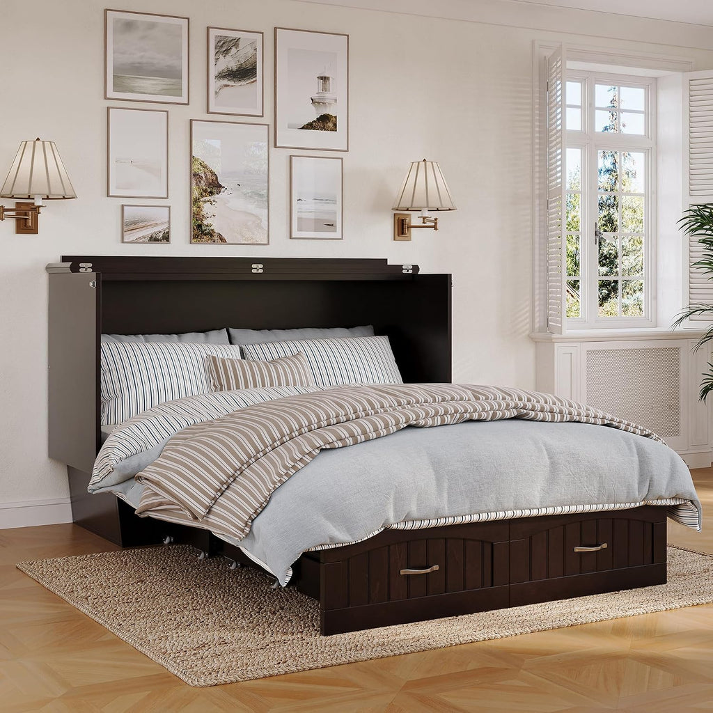 AFI Nantucket Murphy Bed Chest, Queen, Espresso
