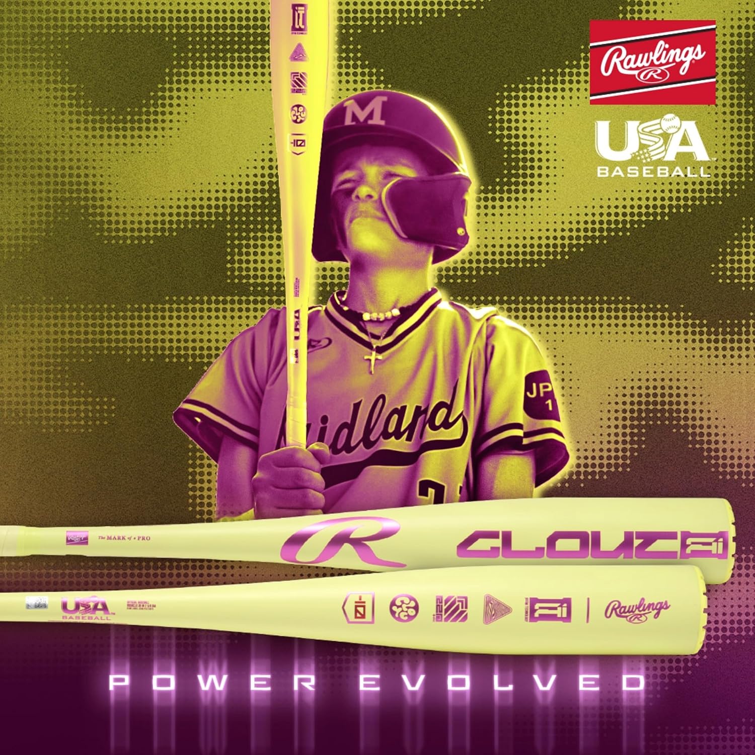 Rawlings | 2026 | Clout Ai Baseball Bat | USA | -10 Drop | 2 5/8' Barrel | 1 Pc. Alloy