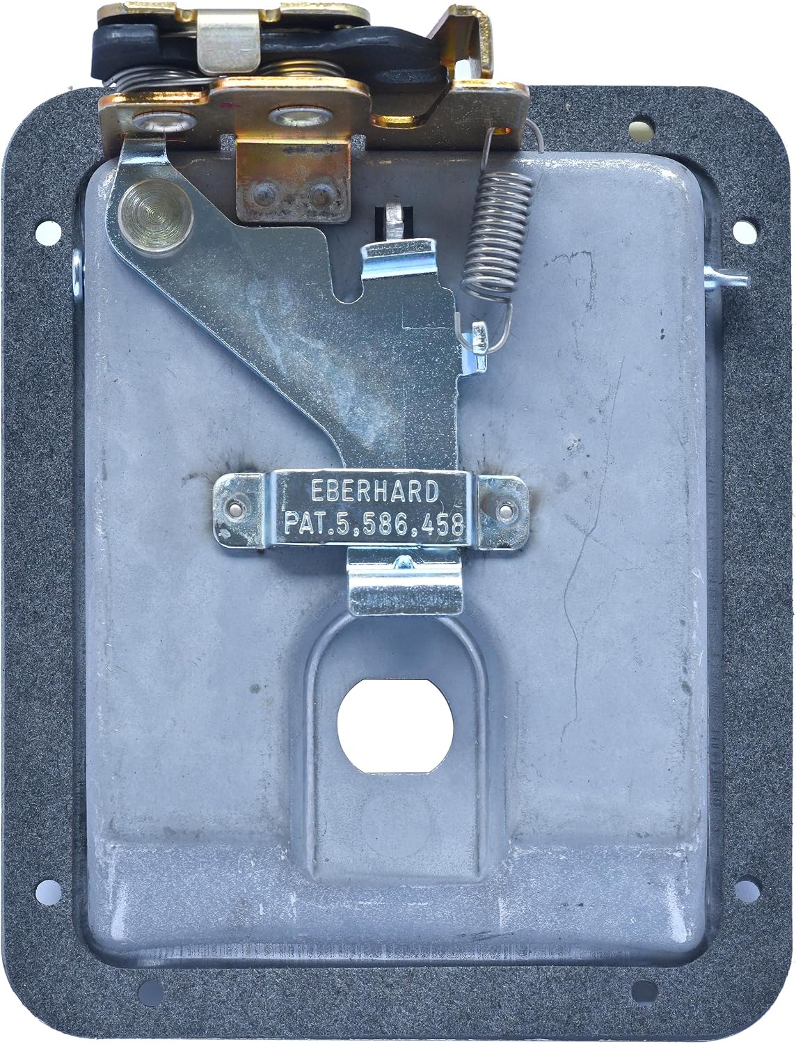 Stahl - 62013-001-KIT - Replacement Rivet-On Rotary Paddle Latch Kit with Stainless Steel Handle and Unpainted Latch Pan
