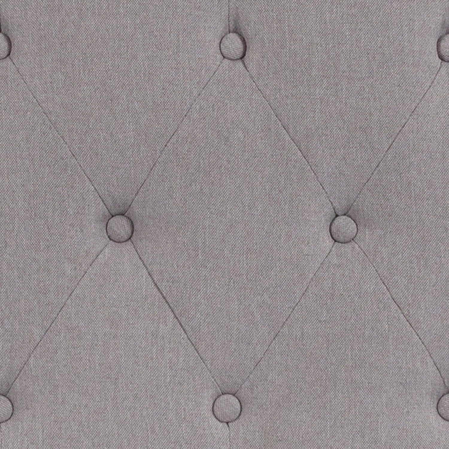 Flash Furniture Cambridge Tufted Upholstered King Size Headboard in Light Gray Fabric
