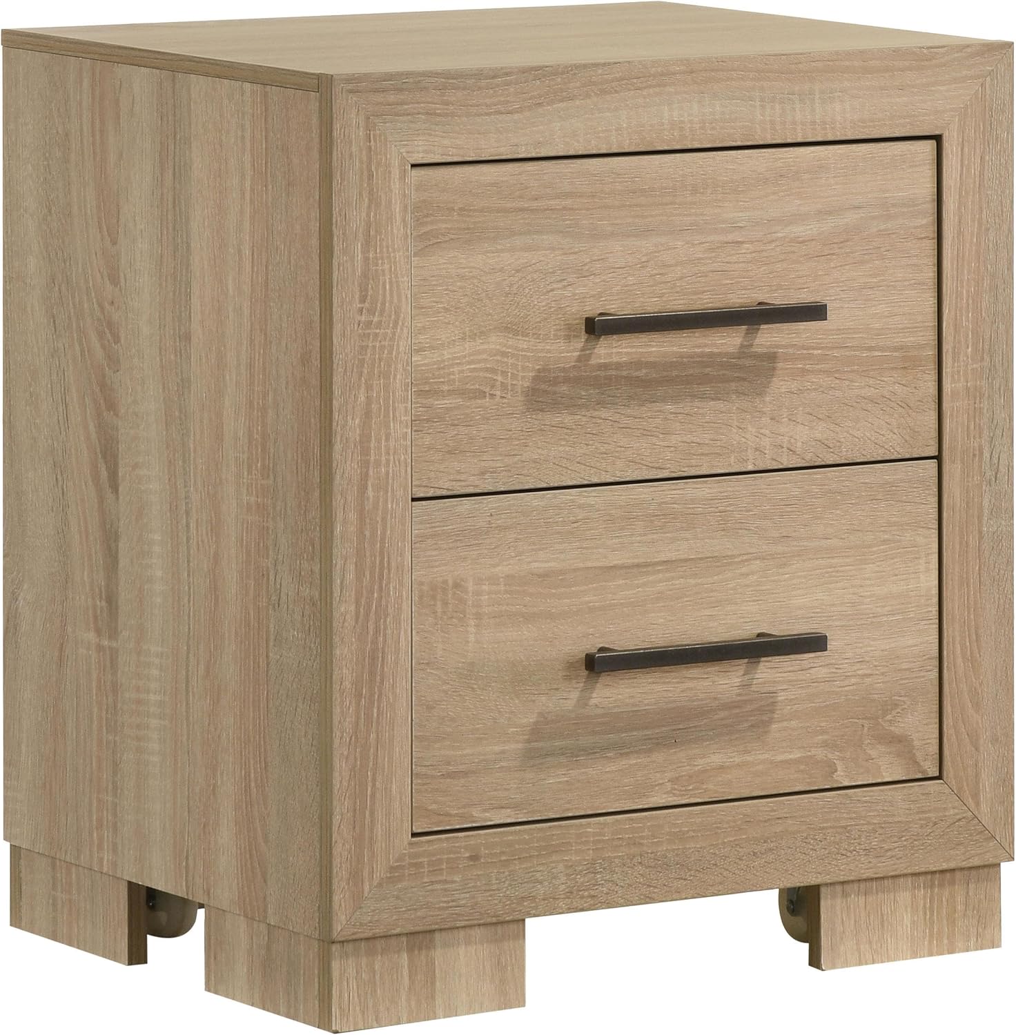 Coaster Home Furnishings - Arielle - Wood - 5-Piece Bedroom Set with Storage Bed, Channel-Tufted Headboard, Bookcase Panels and Transitional Style - Bedroom - Queen Size - Light Oak - 223111Q-S5