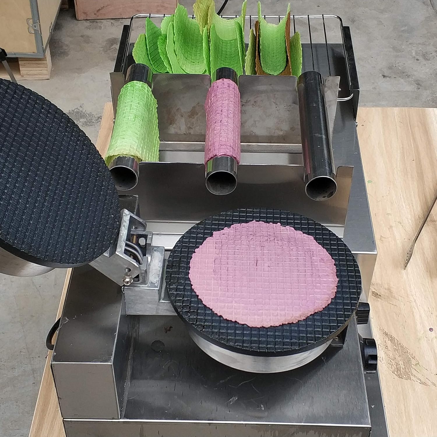 Kolice Commercial Taco Rolling Machine/taco maker/taco machine/no-stick waffle machine/Cucina Pro Tortilla Maker/Flour Corn Taco machine/tortilla maker machine with taco holder