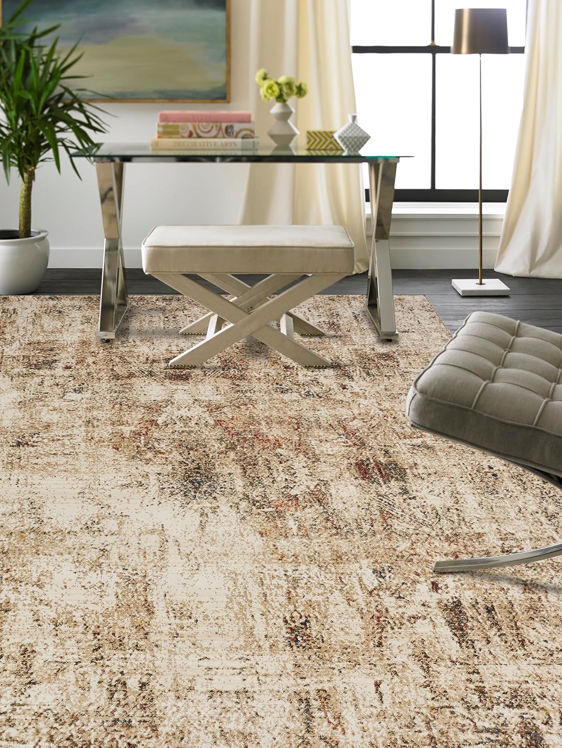 Kalaty Theory TY-672 912 Feet, Sand Tones Area Rug, 8'6' x 11'6'